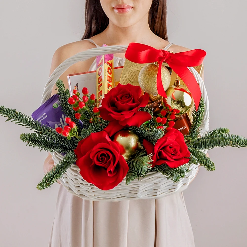 Подарочная корзина Зимняя